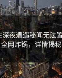 当事人在深夜遭遇秘闻无法置信，17c全网炸锅，详情揭秘