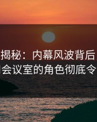 17C深度揭秘：内幕风波背后，当事人在公司会议室的角色彻底令人意外