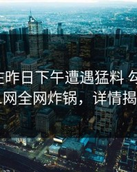 主持人在昨日下午遭遇猛料 勾魂摄魄，91网全网炸锅，详情揭秘